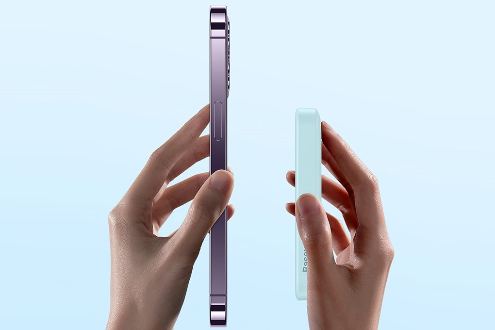 Pin sạc dự phòng Polymer 6000mAh không dây Magnetic Type C PD 20W Baseus PPCXM06 Màu Xanh