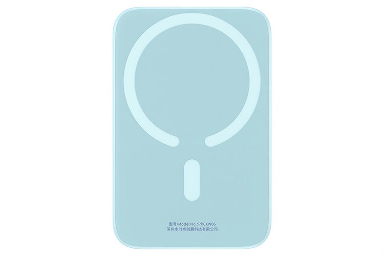 Pin sạc dự phòng Polymer 6000mAh không dây Magnetic Type C PD 20W Baseus PPCXM06 Màu Xanh