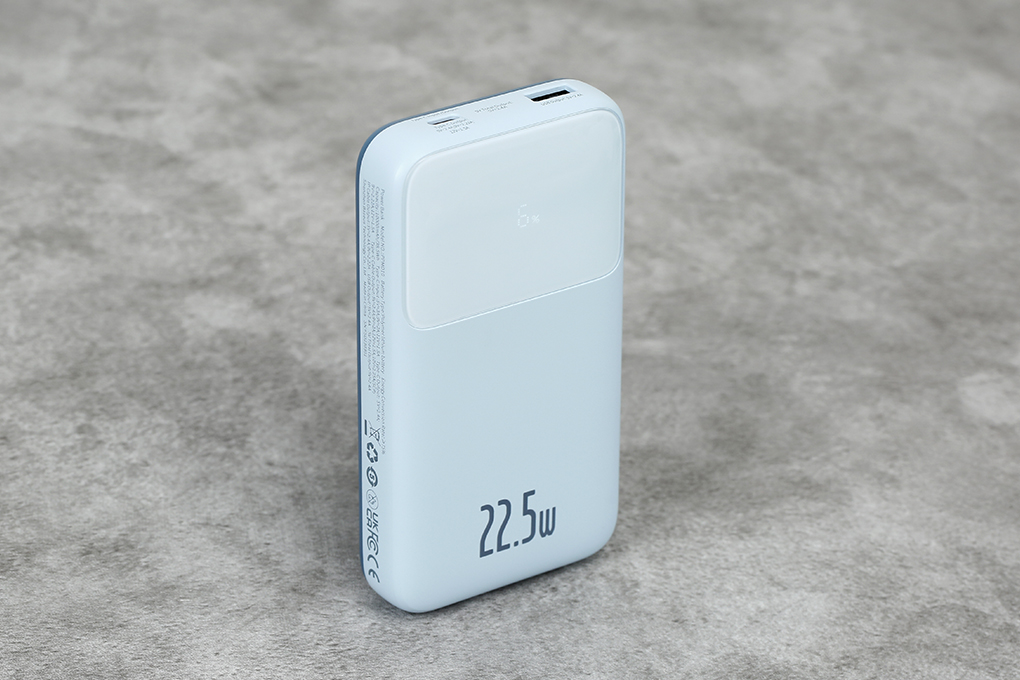 Pin sạc dự phòng Polymer 10000mAh Type C PD 22.5W Baseus Comet PPMD10 kèm cáp Lightning và Type C Màu Xanh