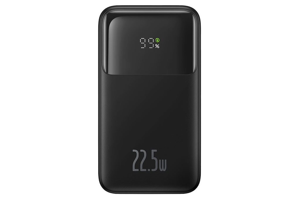Pin sạc dự phòng Polymer 10000mAh Type C PD 22.5W Baseus Comet PPMD10 kèm cáp Lightning và Type C Màu Đen
