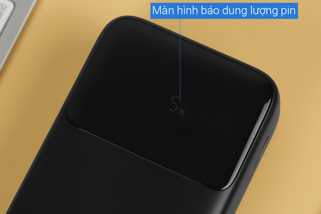 Pin sạc dự phòng Polymer 20000mAh Type C PD 22.5W Baseus Comet PPMD20 kèm cáp Lightning và Type C Màu Đen