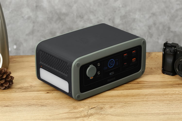 Trạm sạc dự phòng di động 90000mAh PD140W 220V/450W Baseus ioTa BPE45A Màu Xanh rêu