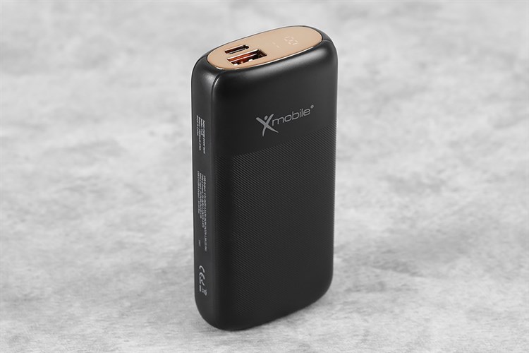 Pin sạc dự phòng 10000mAh Type C PD QC3.0 22.5W Xmobile T121 Màu Đen