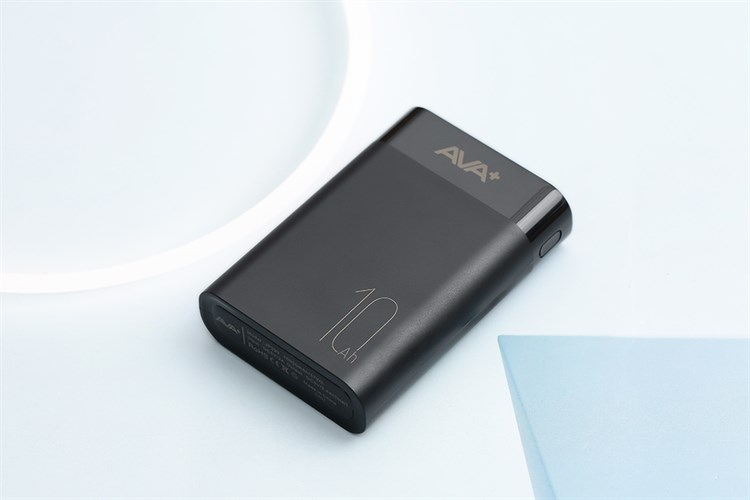 Pin sạc dự phòng Polymer 10000mAh 12W AVA+ JP299 Màu Đen