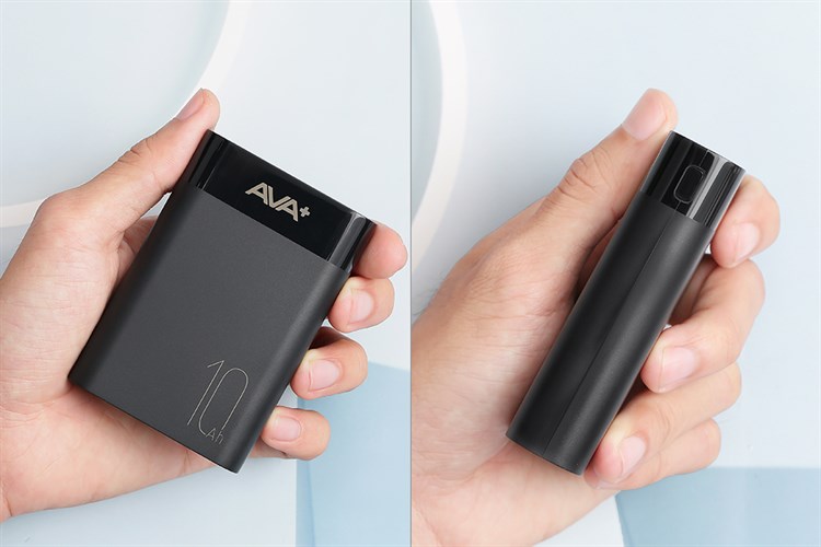 Pin sạc dự phòng Polymer 10000mAh 12W AVA+ JP299 Màu Đen