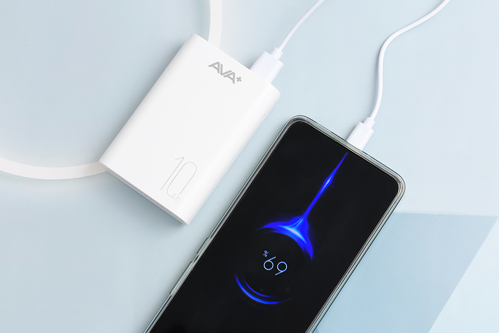 Pin sạc dự phòng Polymer 10000mAh 12W AVA+ JP299
