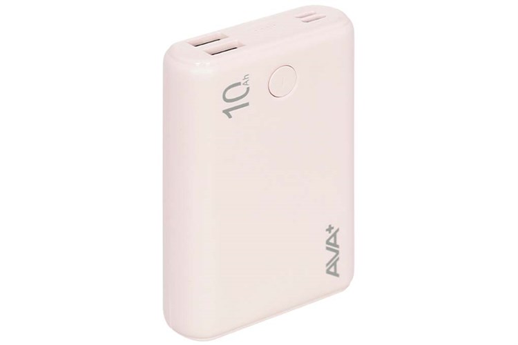 Pin sạc dự phòng Polymer 10000mAh Type C 15W AVA+ JP399 Màu Hồng