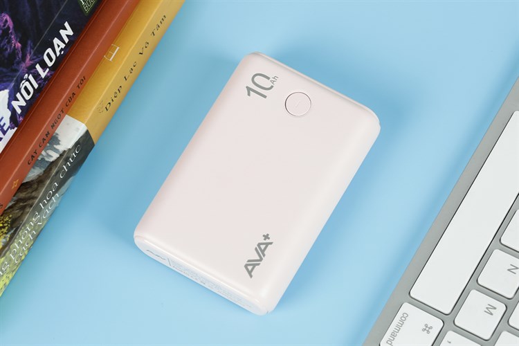 Pin sạc dự phòng Polymer 10000mAh Type C 15W AVA+ JP399 Màu Hồng