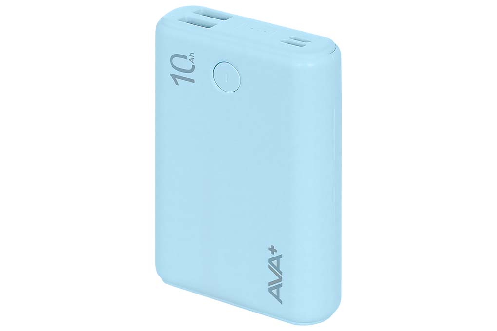 Pin sạc dự phòng Polymer 10000mAh Type C 15W AVA+ JP399 Màu Xanh Dương