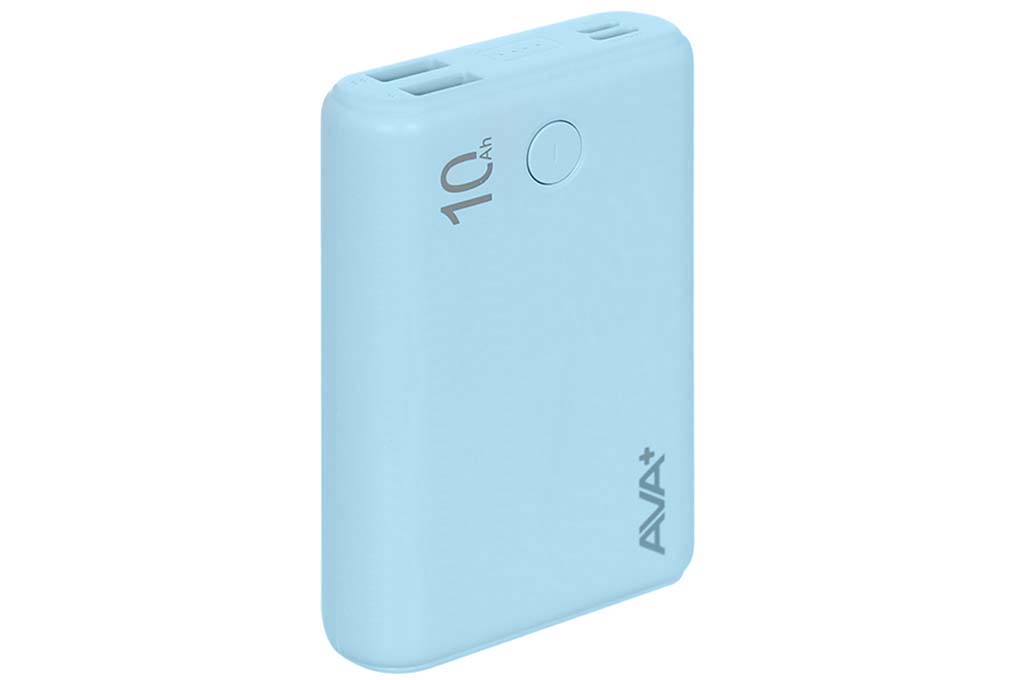 Pin sạc dự phòng Polymer 10000mAh Type C 15W AVA+ JP399 Màu Xanh Dương