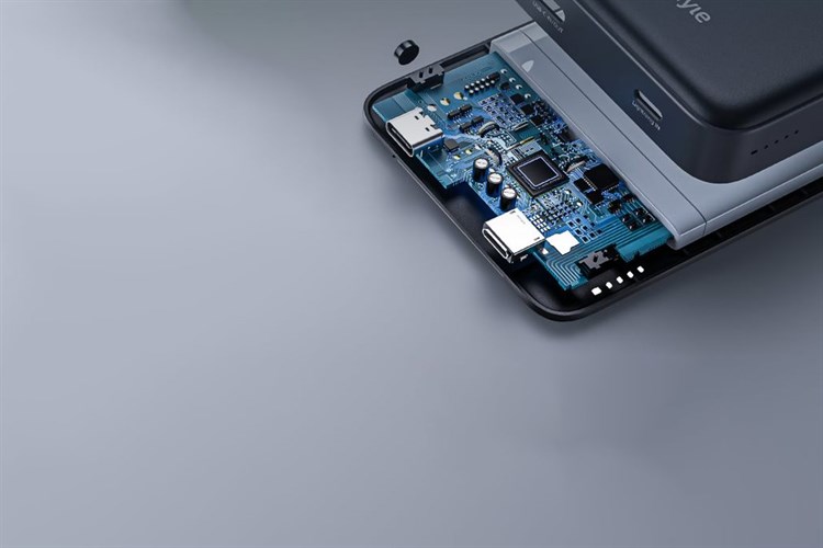 Pin sạc dự phòng 10000mAh không dây Magnetic Type C PD 20W Innostyle PowerMag 2in1 IS20PD Màu Đen