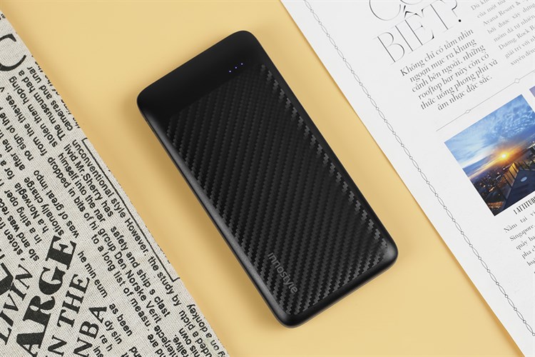 Pin sạc dự phòng 10000mAh Type C PD QC 3.0 20W Innostyle PowerSmart IP20G2 Màu Đen