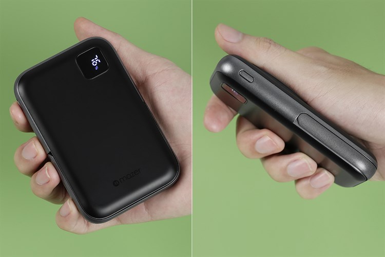 Pin sạc dự phòng Polymer 10000mAh không dây Magnetic Type C PD 20W Mazer MagAir16 Màu Xám