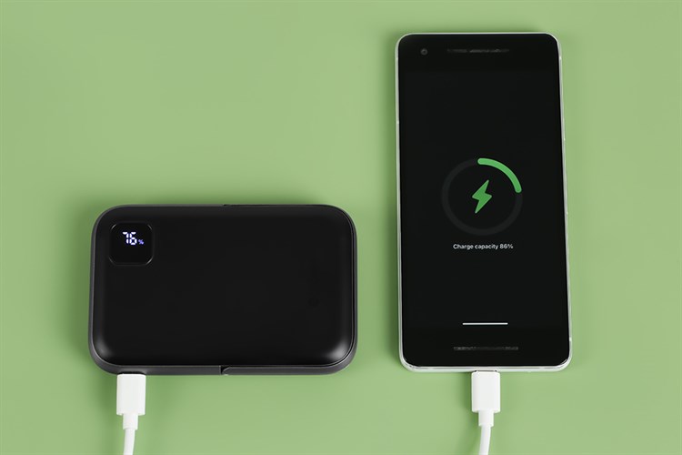 Pin sạc dự phòng Polymer 10000mAh không dây Magnetic Type C PD 20W Mazer MagAir16 Màu Xám