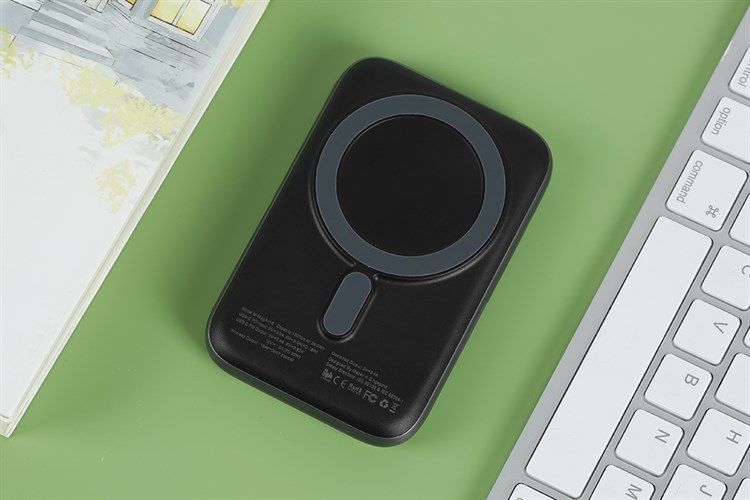 Pin sạc dự phòng Polymer 10000mAh không dây Magnetic Type C PD 20W Mazer MagAir16 Màu Xám