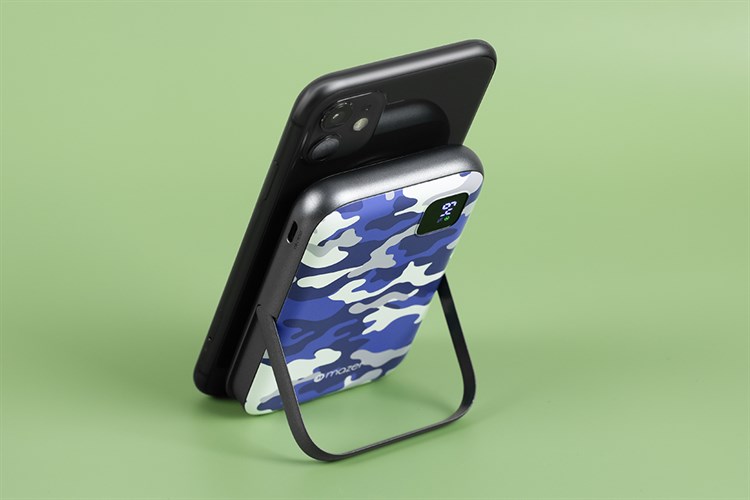 Pin sạc dự phòng Polymer 10000mAh không dây Magnetic Type C PD 20W Mazer MagAir16 Màu Xanh Navy