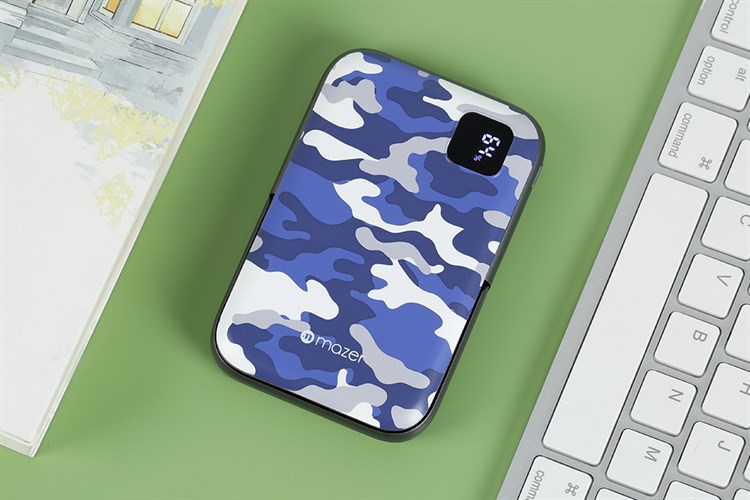 Pin sạc dự phòng Polymer 10000mAh không dây Magnetic Type C PD 20W Mazer MagAir16 Màu Xanh Navy