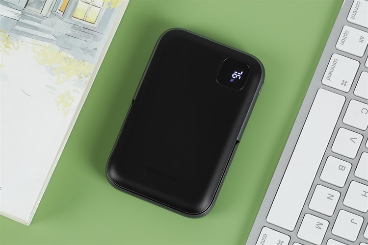 Pin sạc dự phòng Polymer 10000mAh không dây Magnetic Type C PD 20W Mazer MagAir16 Màu Xám