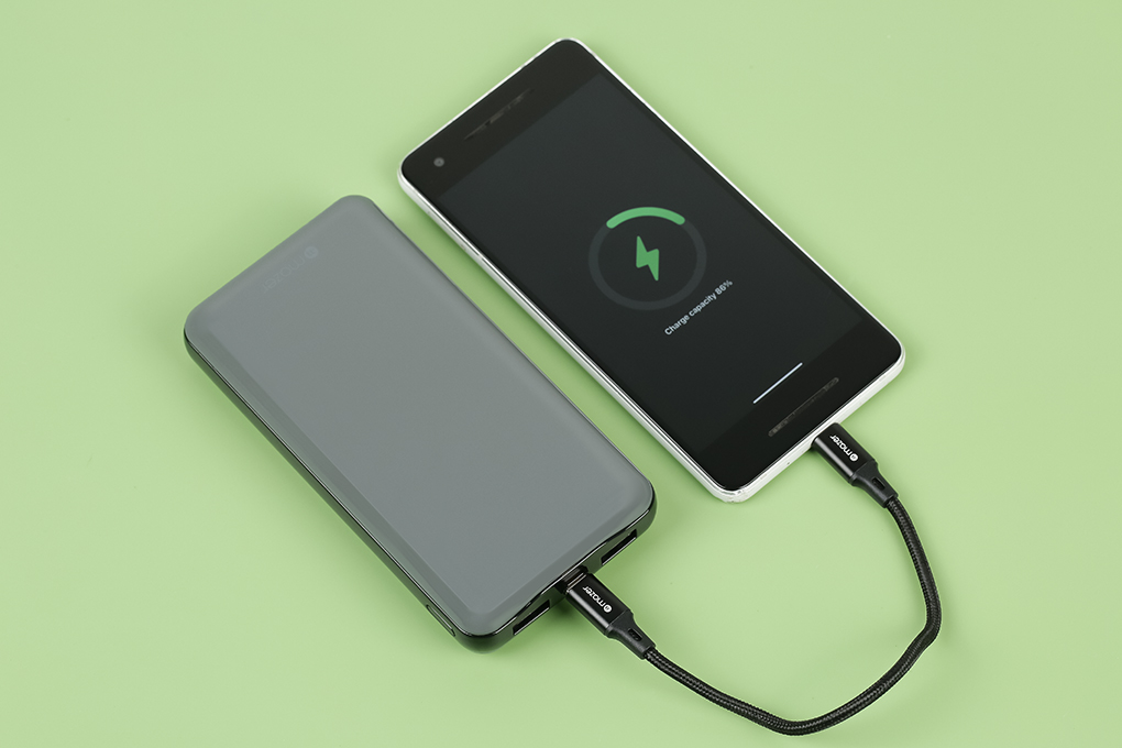 Pin sạc dự phòng 20000mAh Type C PD QC3.0 65W Mazer PowerUltra Màu Xám