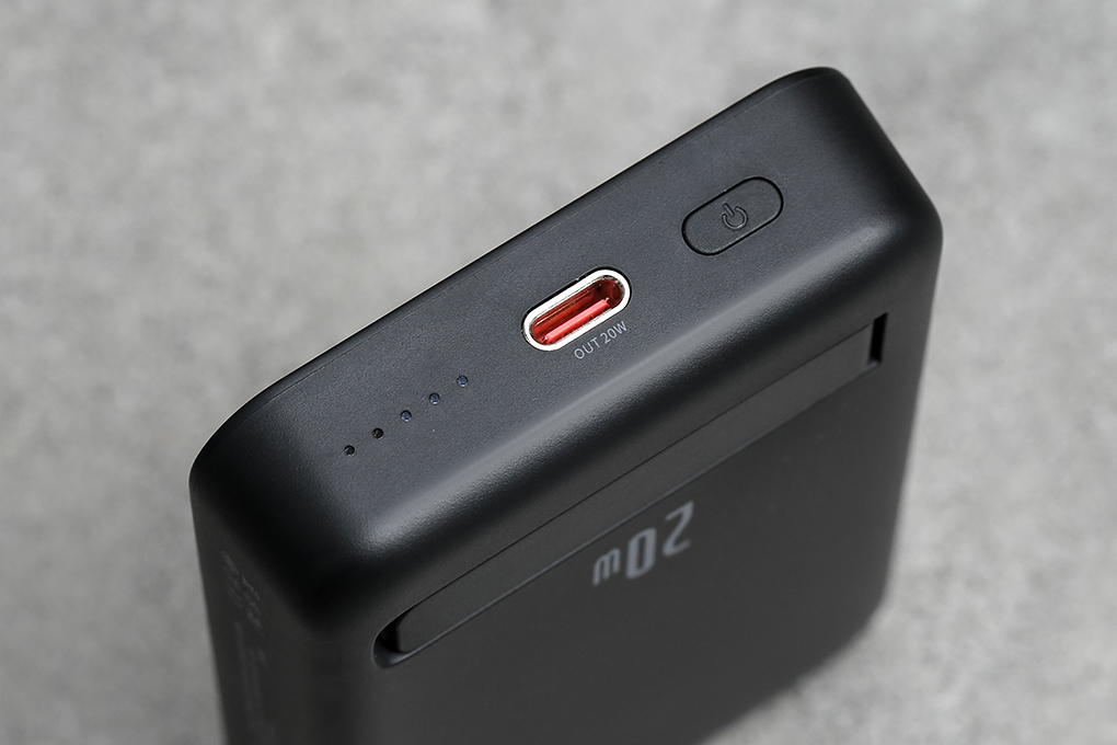 Pin sạc dự phòng Polymer 10000mAh không dây Magnetic Type C PD 20W Xmobile T156 Màu Đen