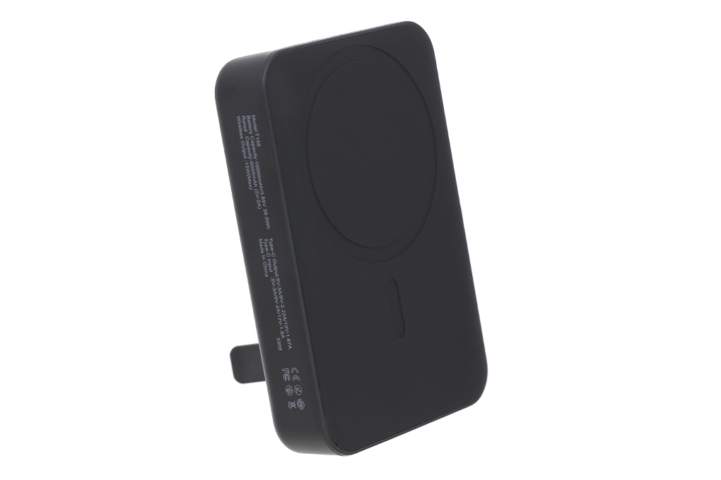 Pin sạc dự phòng Polymer 10000mAh không dây Magnetic Type C PD 20W Xmobile T156 Màu Đen