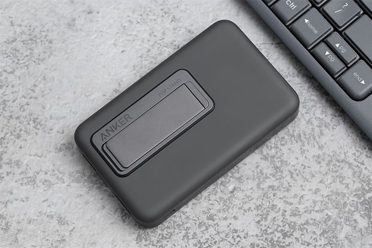 Pin sạc dự phòng 10000mAh không dây Magnetic Type C PD QC 3.0 20W Anker MagGo A1641 Màu Đen