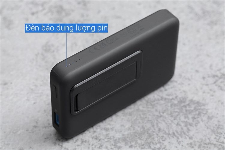 Pin sạc dự phòng 10000mAh không dây Magnetic Type C PD QC 3.0 20W Anker MagGo A1641 Màu Đen