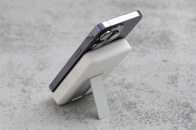 Pin sạc dự phòng 10000mAh không dây Magnetic Type C PD QC 3.0 20W Anker MagGo A1641 Màu Trắng