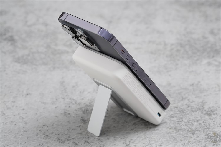 Pin sạc dự phòng 10000mAh không dây Magnetic Type C PD QC 3.0 20W Anker MagGo A1641 Màu Trắng