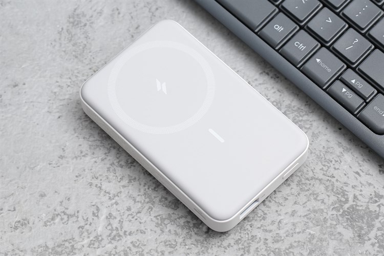 Pin sạc dự phòng 10000mAh không dây Magnetic Type C PD QC 3.0 20W Anker MagGo A1641 Màu Trắng