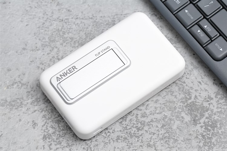 Pin sạc dự phòng 10000mAh không dây Magnetic Type C PD QC 3.0 20W Anker MagGo A1641 Màu Trắng