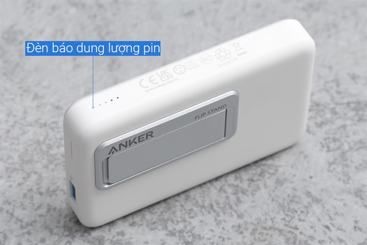 Pin sạc dự phòng 10000mAh không dây Magnetic Type C PD QC 3.0 20W Anker MagGo A1641 Màu Trắng