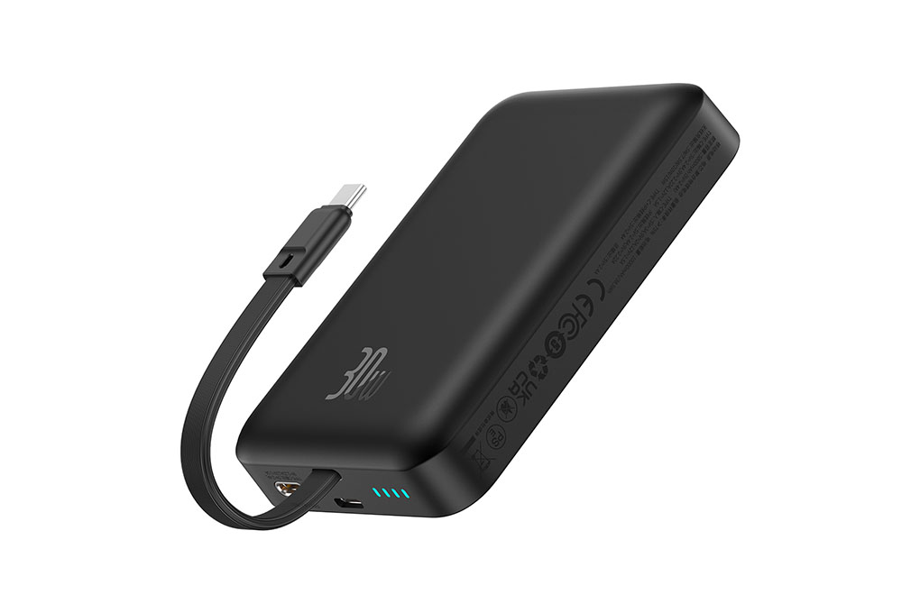 Pin sạc dự phòng Polymer 10000mAh không dây Magnetic Type C PD 30W Baseus PPCXM10T kèm cáp Type C - 4