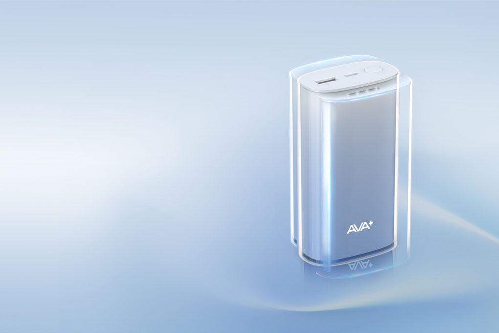 Pin sạc dự phòng 10000mAh Type C 15W AVA+ DS608A Màu Xanh