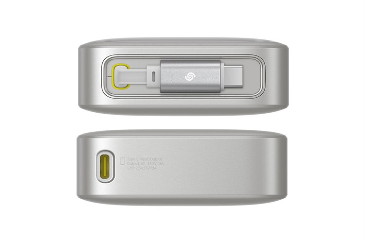 Pin sạc dự phòng Polymer 10000mAh Type C PD 30W Baseus Free2Pull PPSS1030 kèm Cáp Type C Màu Xám