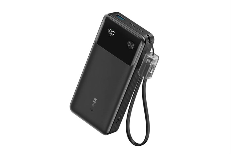 Pin sạc dự phòng 20000mAh Type C PD QC 3.0 30W Anker A1384 kèm Cáp Type C Màu Đen