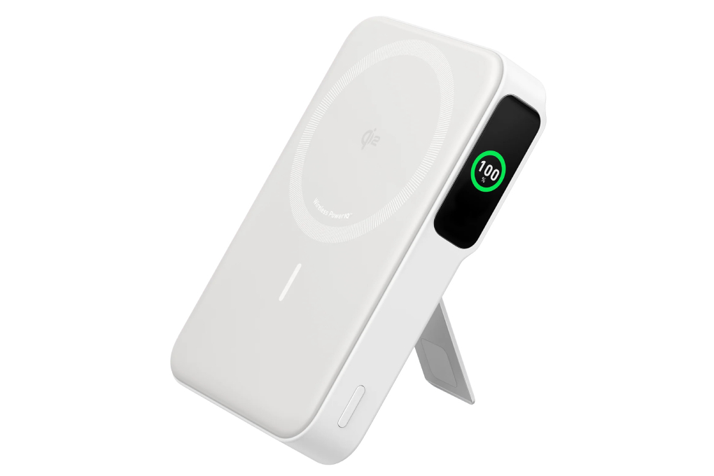 Pin sạc dự phòng Polymer 10000mAh không dây Magnetic Qi2 Type C PD 27W Anker MagGo A1654 Màu Trắng