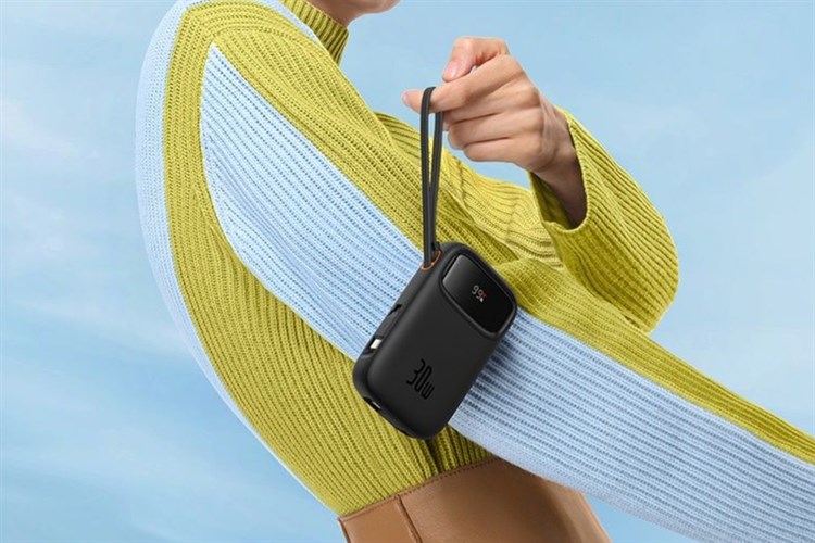 Pin sạc dự phòng Polymer 10000mAh Type C PD 30W Baseus Qpow 2 PPQD4-10C kèm Cáp Type C Màu Đen