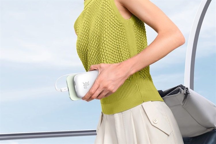 Pin sạc dự phòng Polymer 10000mAh Type C PD 30W Baseus Qpow 2 PPQD4-10C kèm Cáp Type C Màu Trắng