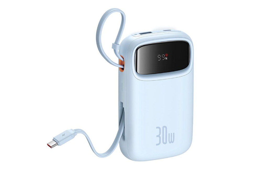 Pin sạc dự phòng Polymer 10000mAh Type C PD 30W Baseus Qpow 2 PPQD4-10C kèm Cáp Type C - 2