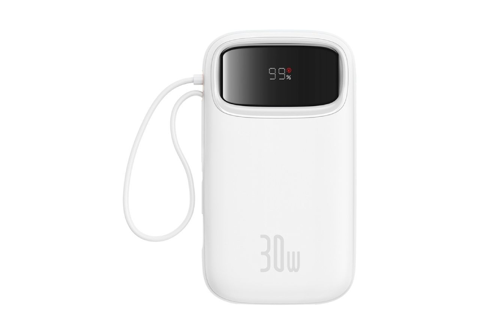 Pin sạc dự phòng Polymer 20000mAh Type C PD 30W Baseus Qpow 2 PPQD4-20C kèm Cáp Type C