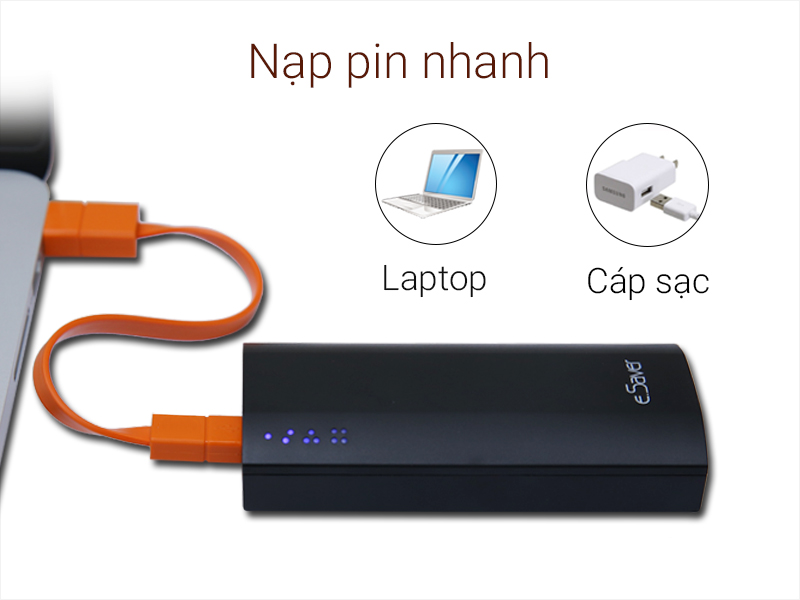 Đầy pin trong khoảng 3 đến 4 tiếng qua nguồn sạc 2.1A Đầy pin trong khoảng 3 đến 4 tiếng qua nguồn sạc 2.1A