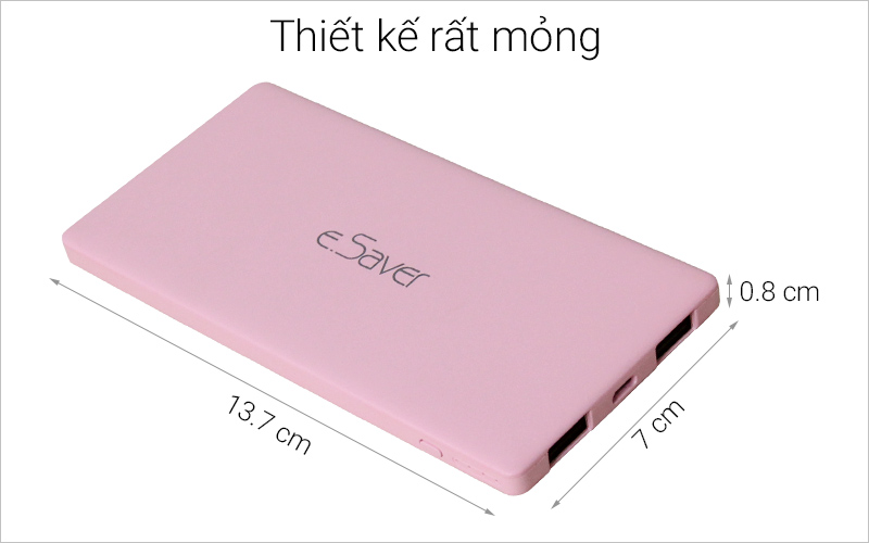 Pin sạc dự phòng Polymer 5000mAh eSaver JP85 Pin sạc dự phòng Polymer 5000mAh eSaver JP85