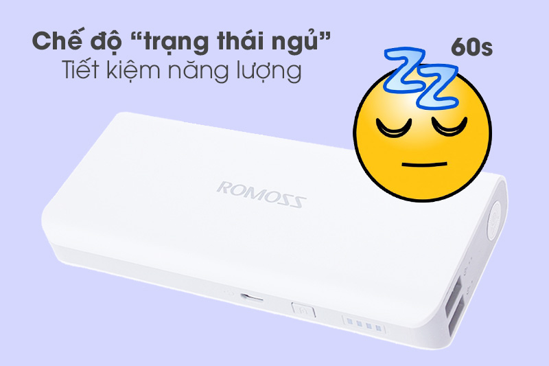 Pin sạc dự phòng 10000mah romoss Solo 5 - Chế độ 