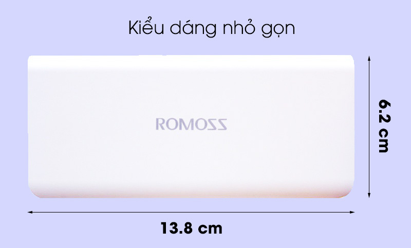 Pin sạc dự phòng 10000mah romoss Solo 5 - Kiểu dáng nhỏ gọn 