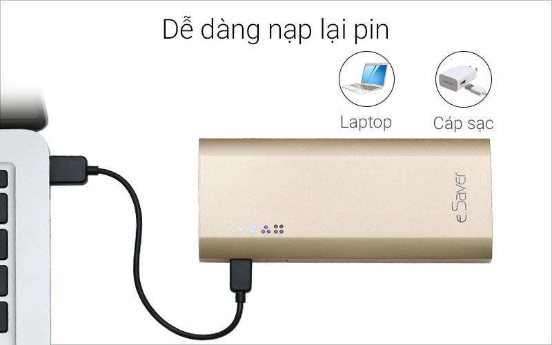 Dễ dàng sạc lại cho pin từ laptop Dễ dàng sạc lại cho pin từ laptop