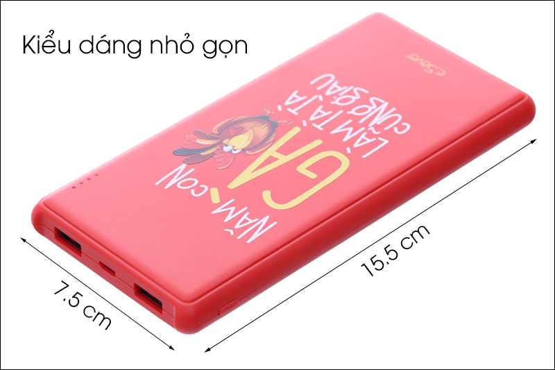Pin sạc dự phòng Polymer 10000mah eSaver Maya 10 Gà Đỏ - Gọn nhẹ, thiết kế đẹp mắt và ngộ nghĩnh Pin sạc dự phòng Polymer 10000mah eSaver Maya 10 Gà Đỏ - Gọn nhẹ, thiết kế đẹp mắt và ngộ nghĩnh