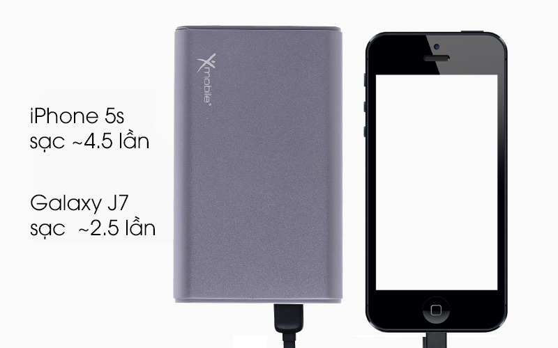 Pin sạc dự phòng 10000mAh Xmobile LJ JP90 - Dung lượng pin cao cho nhiều lần sạc