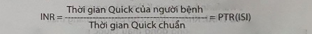 Liều dùng phụ thuộc vào INR (tỷ số chuẩn hóa quốc tế).