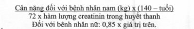 Liều dùng cho bệnh nhân suy thận